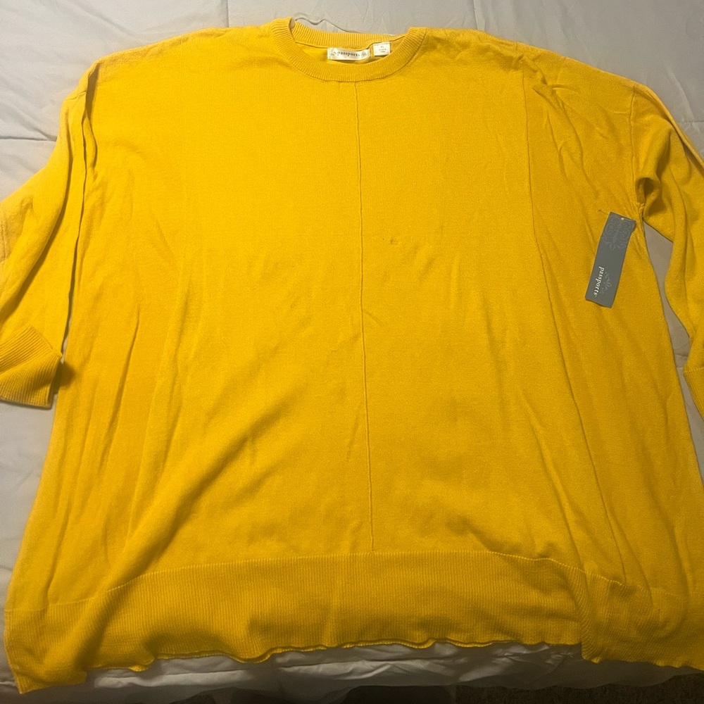 Gold XL Passports Sweater